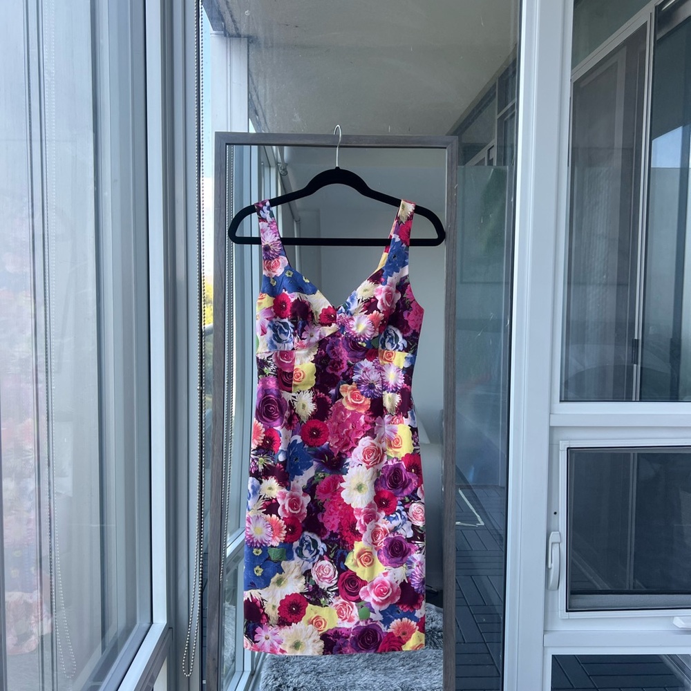 Guess Multicolor Floral Mini Dress